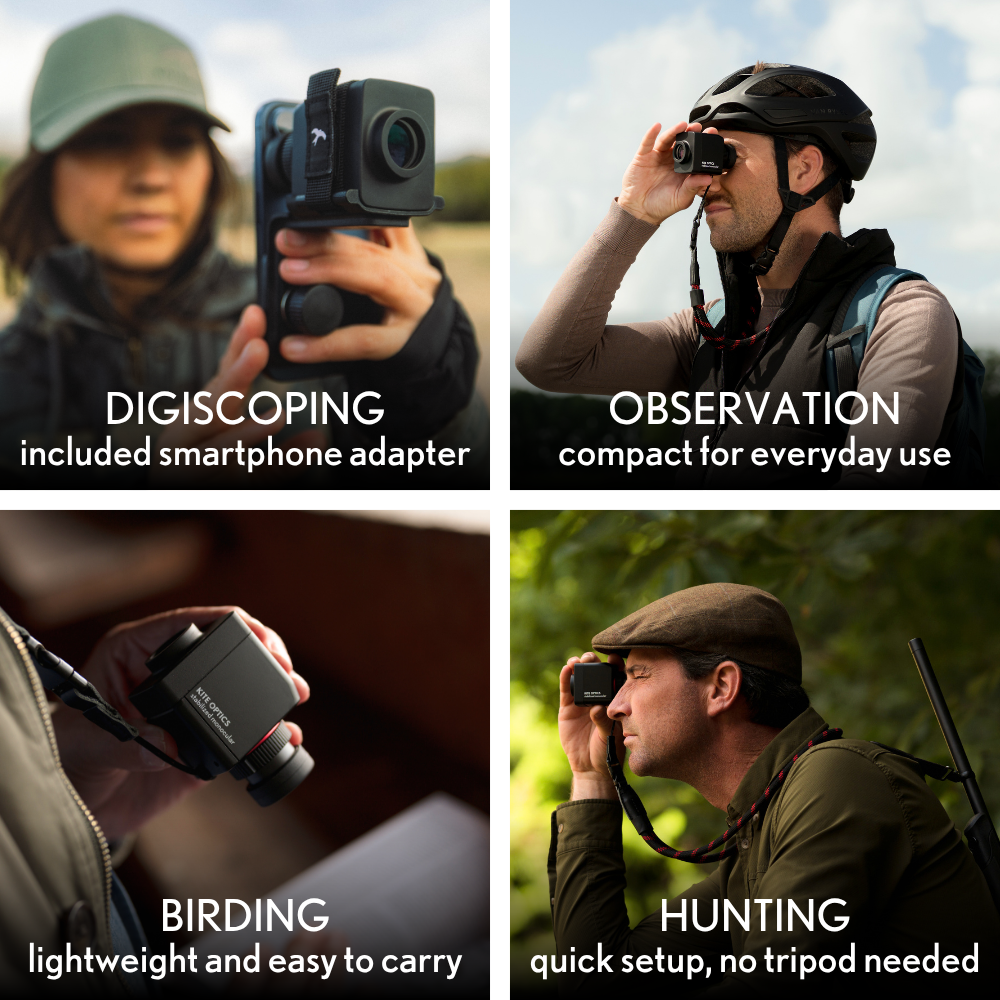 Kite Optics Stabi One - 10x20 Stabilized Monocular -  AAA Battery