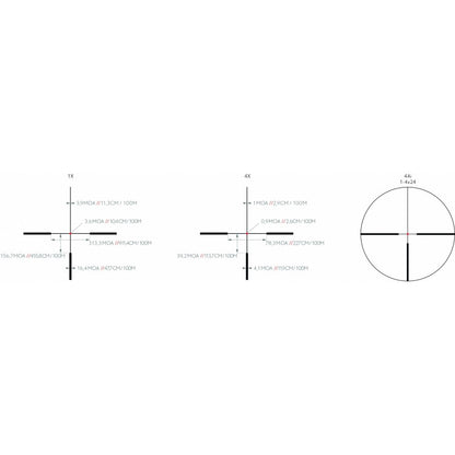 Kite Optics B6 LR 1-6x24 Ret 4Ai Riflescope